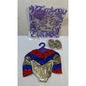 Magic Attic Doll Clothing Olympic Megan's Go For The Gold Gymnastics Outfit